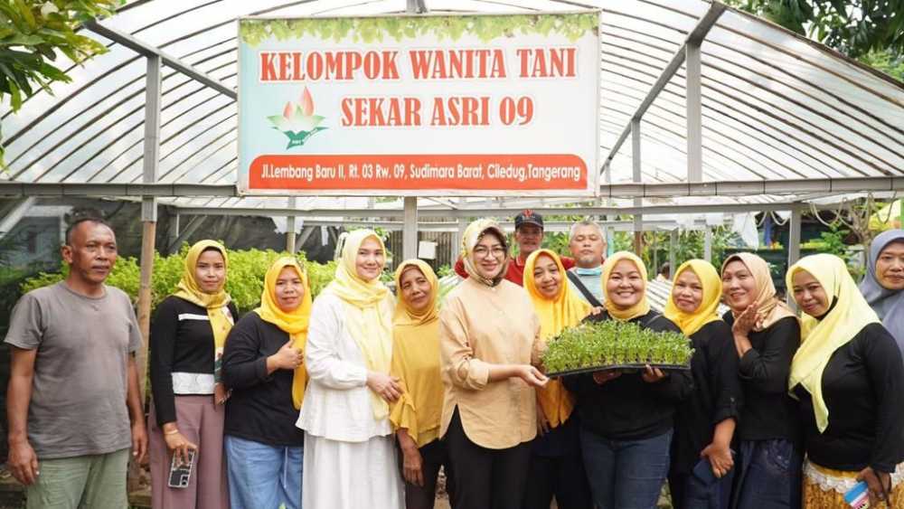 Airin Dorong Petani Wanita di Kota Tangerang Tiru KWT Sekar Sari