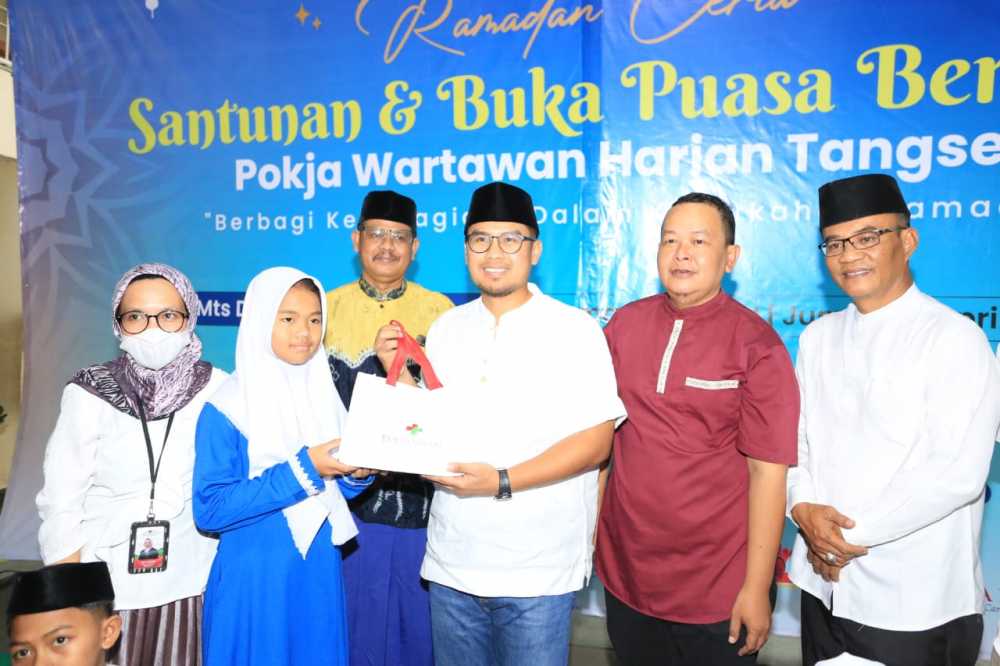 Pilar Saga Apresiasi Kegiatan Santunan Yatim Pokja Wartawan Tangsel