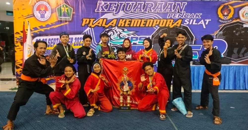 UKM Tapak Suci UIN SMH Banten Raih Juara Umum di Kejuaraan Piala Kemenpora