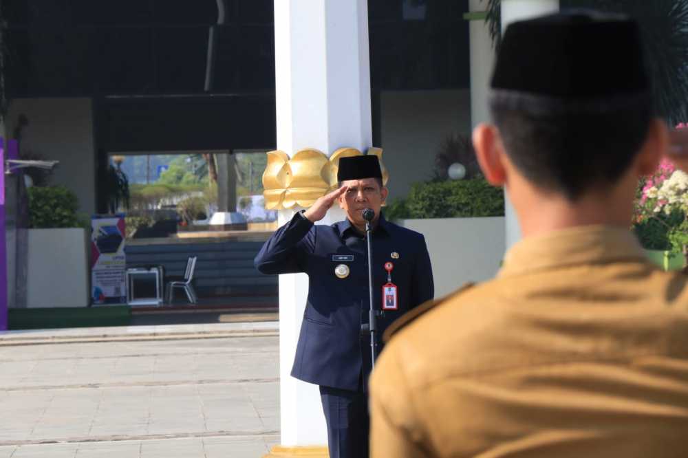 Perdana Pimpinan Apel, PJ. Bupati Tangerang Andi Minta Dukungan ASN dan OPD Jalankan Roda Pemerintahan