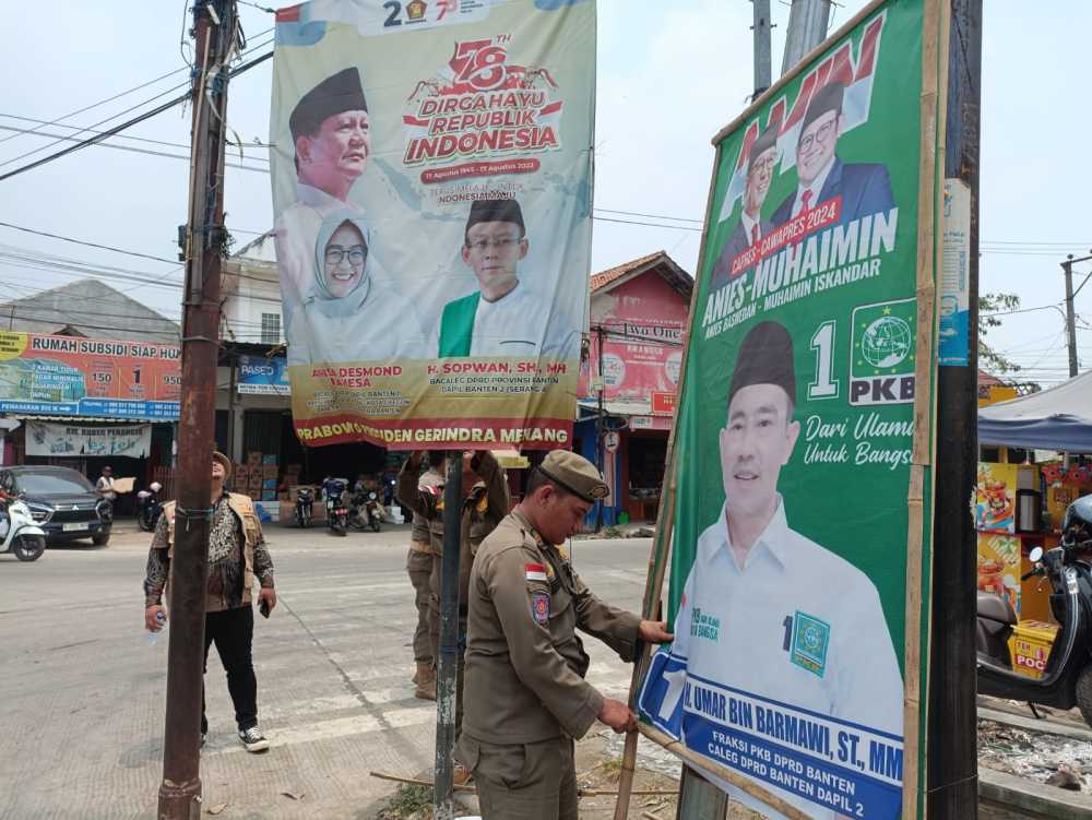 Baliho APK Sisa 2.000, Bawaslu : Penertiban Dilanjut Trantib Satpol PP Kecamatan