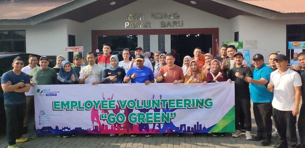 BPJS Ketenagakerjaan Bersama Dispora Kota Tangerang Gelar Employee Volunteering Go Green