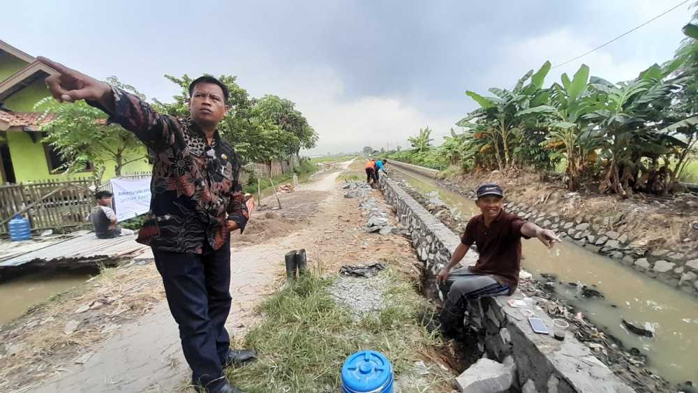 Akses Jalan Baru Desa Gunung Sari Dibangun