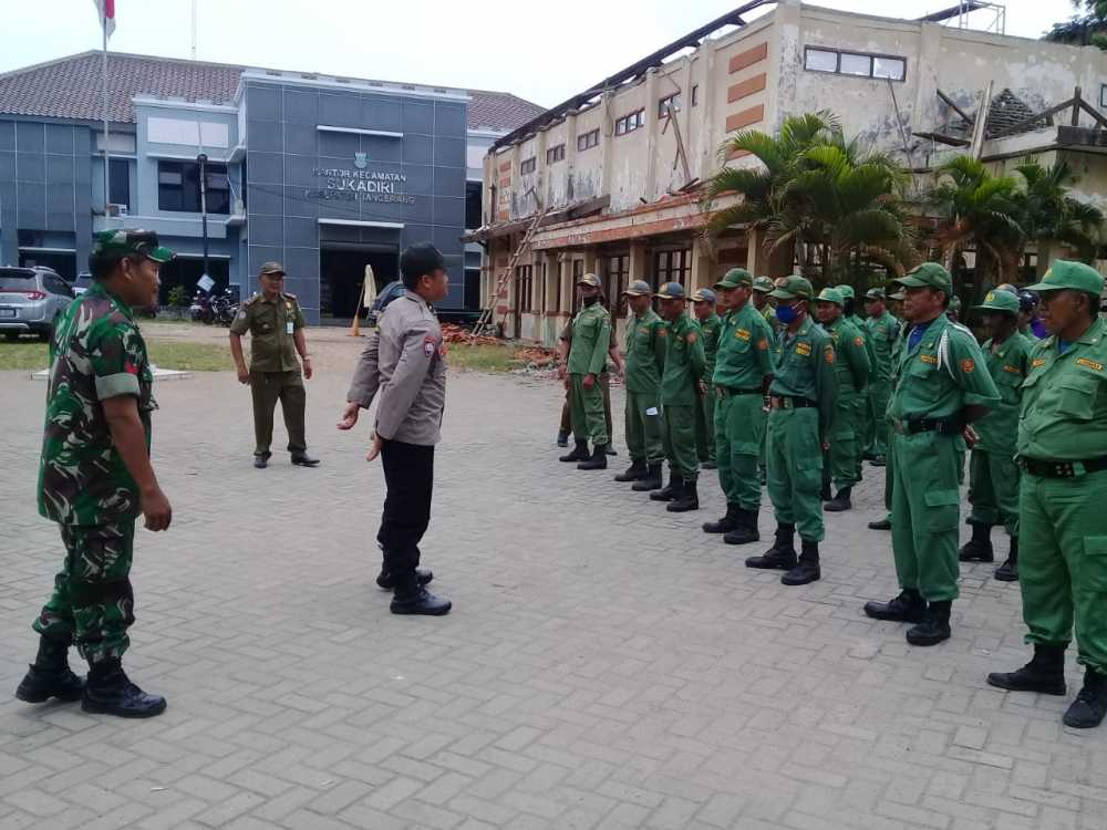 Anggota Linmas Siap Amankan Pemilu