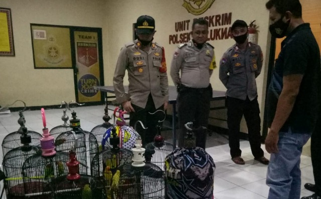 Kerumunan Dimassa PSBB, Polisi Bubarkan Lomba Burung