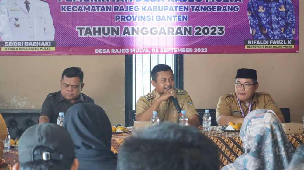 Musrenbangdes se Kecamatan Rajeg Ditenggat 5-7 September 2022