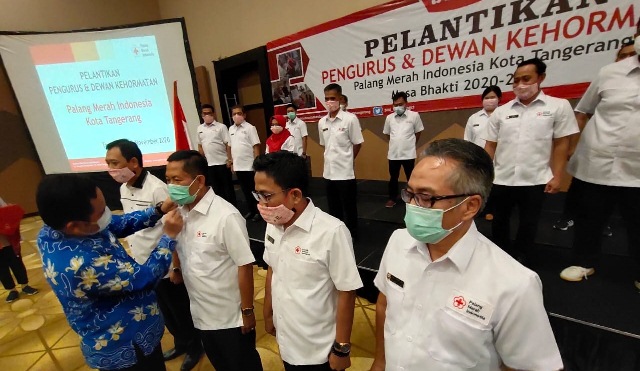 Pemkot Siap Subsidi Biaya Pengolahan Darah, Pengurus Baru PMI Dilantik