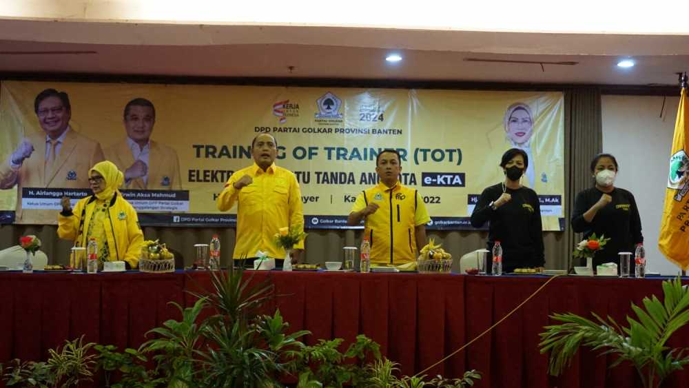 Perkuat Jaringan Kader, Golkar Banten Gelar TOT e-KTA