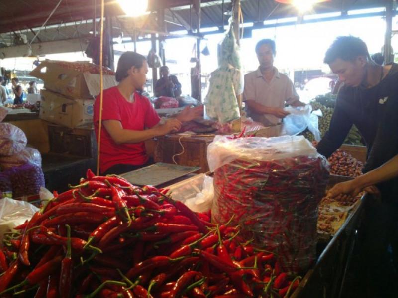 Harga Cabai di Pasar Anyar Kota Tangerang Rp 80 Ribu/Kilo