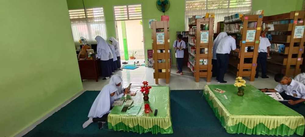 SMPN 3 Sepatan Dorong Siswa Rajin ke Perpustakaan