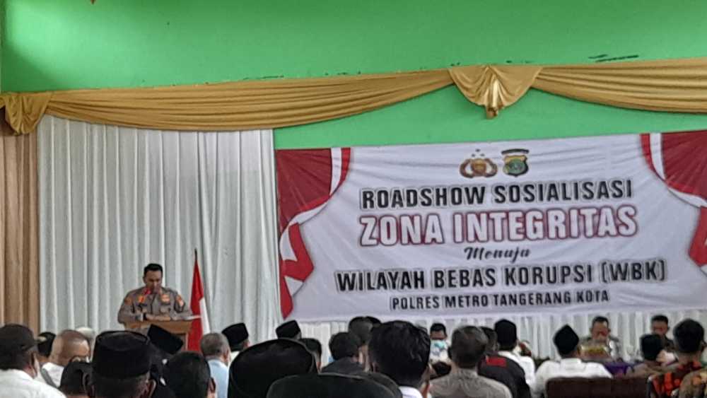 Polres Metro Sosialisasi Zona Bebas Korupsi