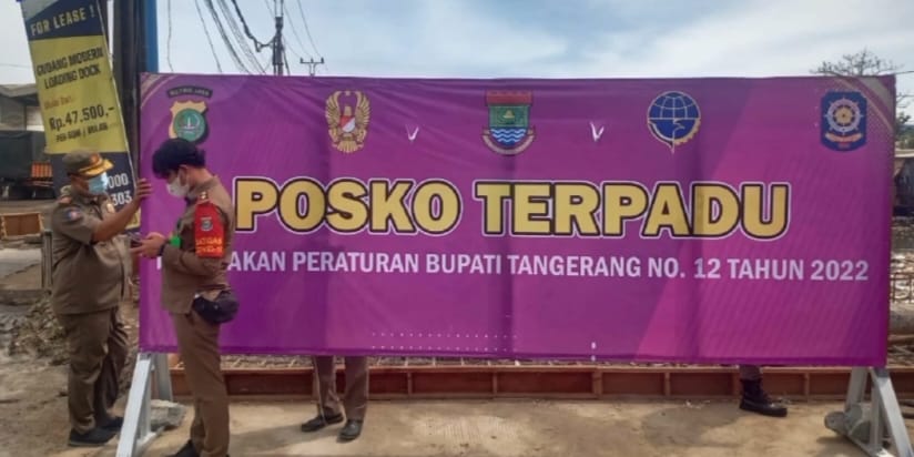 Masih Banyak Truk yang Melanggar, Camat Kosambi Sosialisasi Perbup No 12/2022