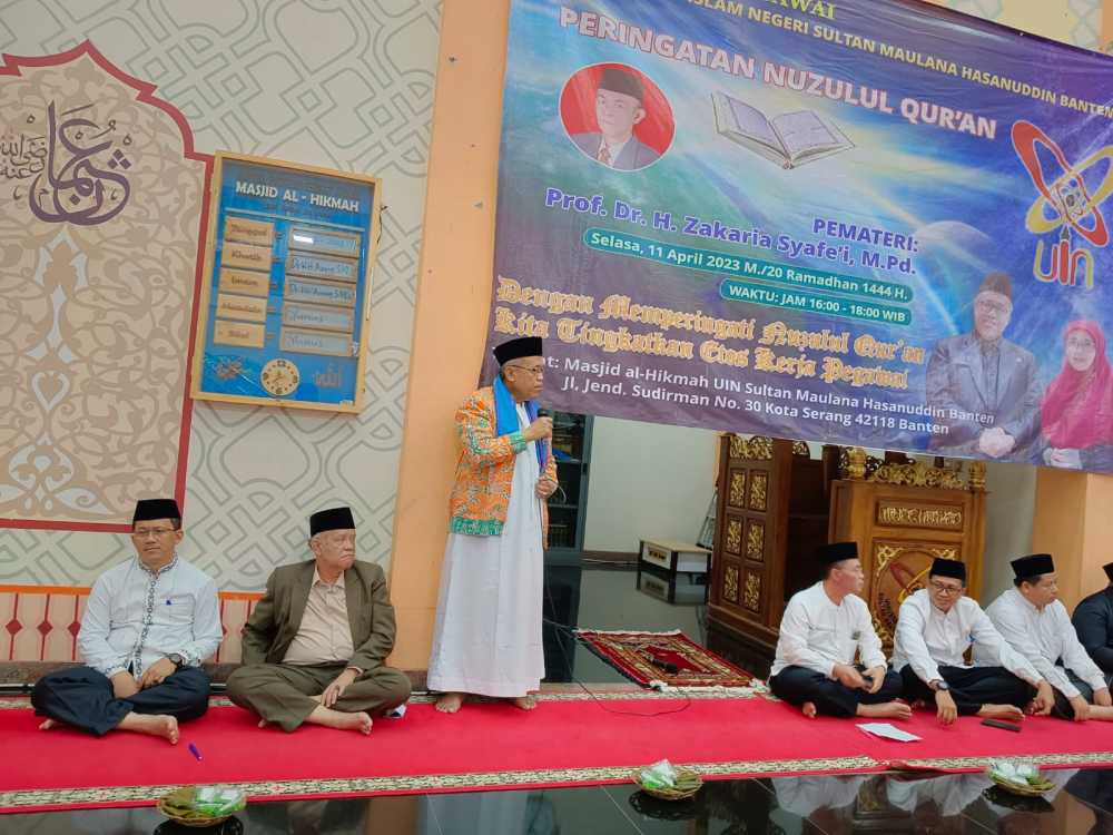 Peringati Nuzulul Qur’an, UIN SMH Banten Tingkatkan Etos Kerja Pegawai