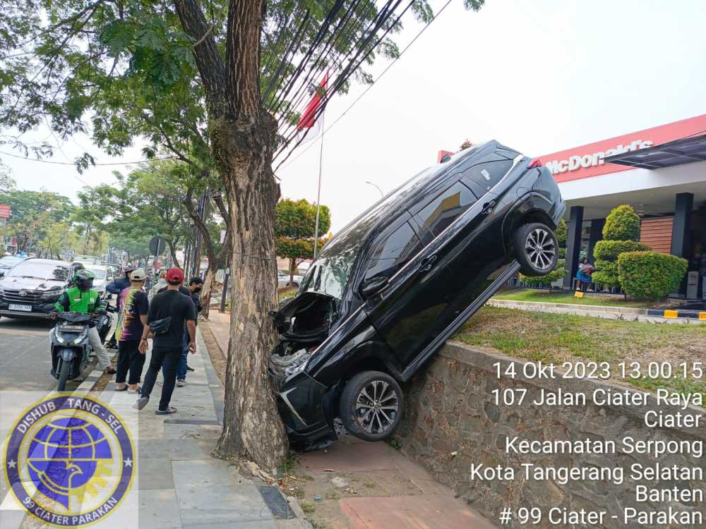 Penyebab Avanza Tabrak Pohon di Serpong, Sopir Diduga Baru Belajar Bawa Mobil