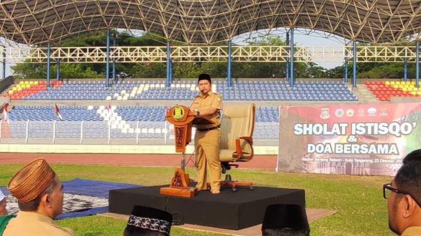 Ribuan Warga Kota Tangerang Gelar Salat Istisqo dan Doa Bersama untuk Palestina