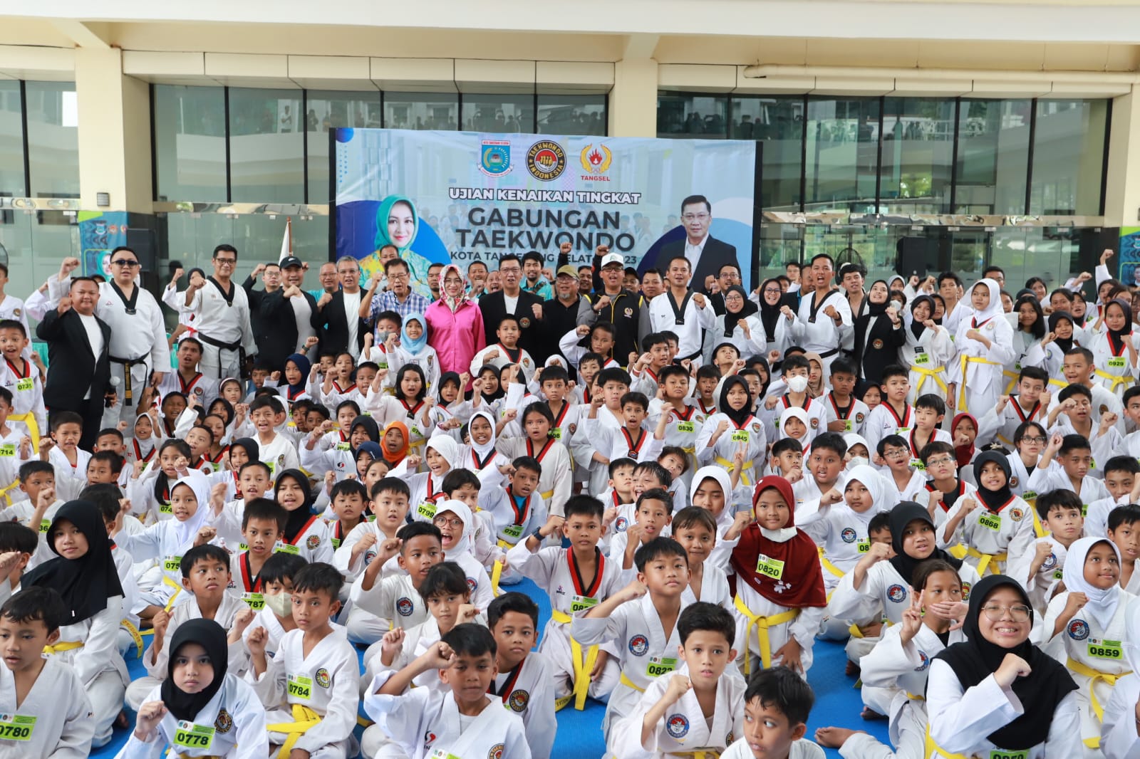Ribuan Peserta Ikuti Uji Kenaikan Tingkat Gabungan Taekwondo Indonesia