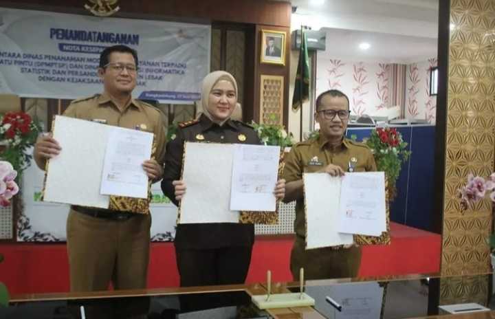 DPMPTSP dan Diskominfo Lebak Lakukan Kerjasama Hukum dengan Kejari