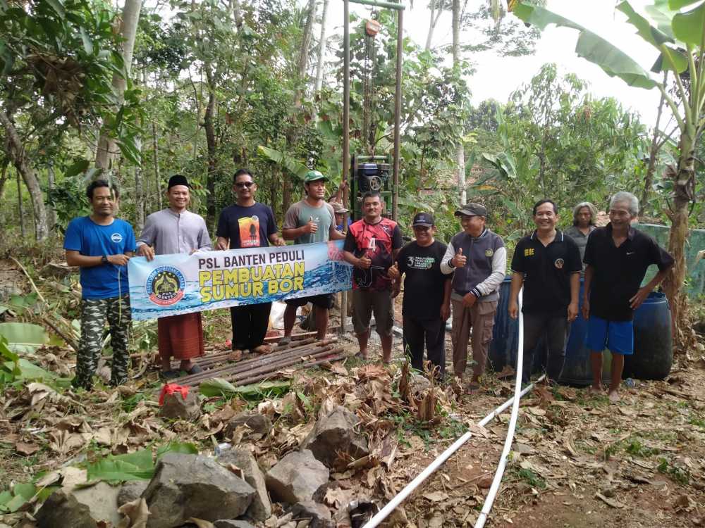 Paguyuban Sumedang Larang Gotong Royong Bangun Sumur Bor di Daerah Kekeringan