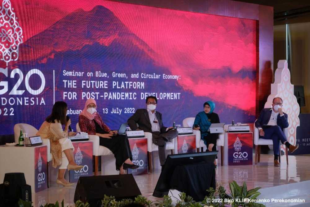 Menko Airlangga Dorong G20 Kembangkan Blue, Green, dan Circular Economy