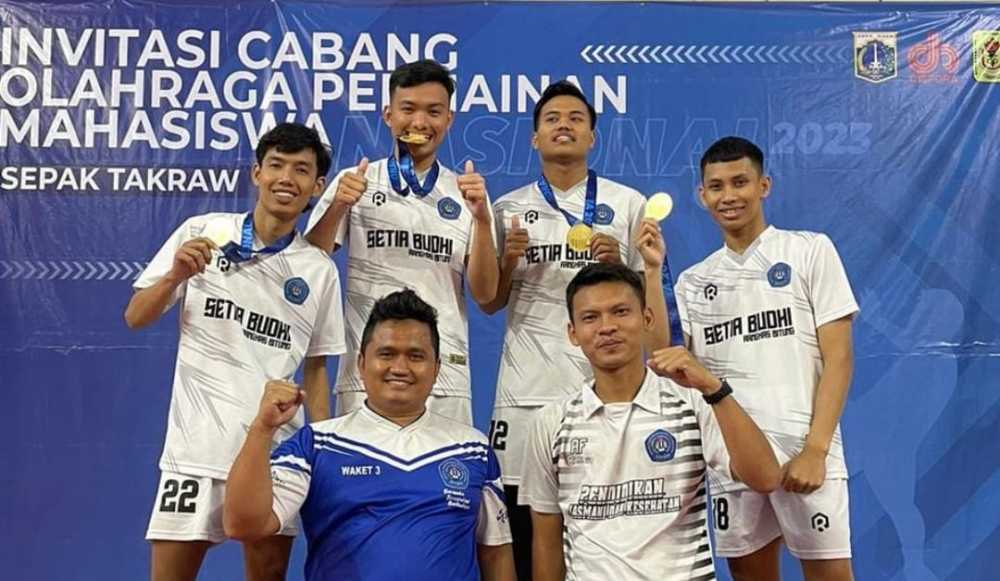 USB Rangkasbitung Raih Emas Sepak Takraw Tingkat Nasional